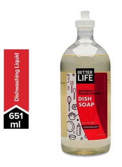 Better Life Naturally Grease Kicking Dish Soap Clear 651ml  - Image 1