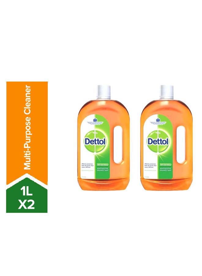 Dettol Pack Of 2 Antiseptic Disinfectant 2x1Liters 