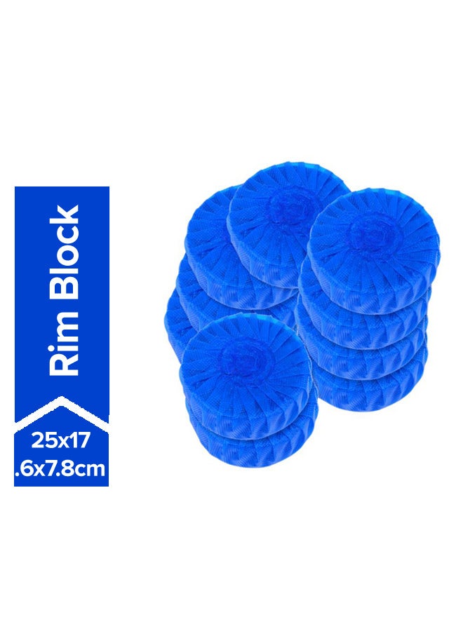 Generic 10-Piece Rim Block Blue 24x1x17centimeter  - Image 1