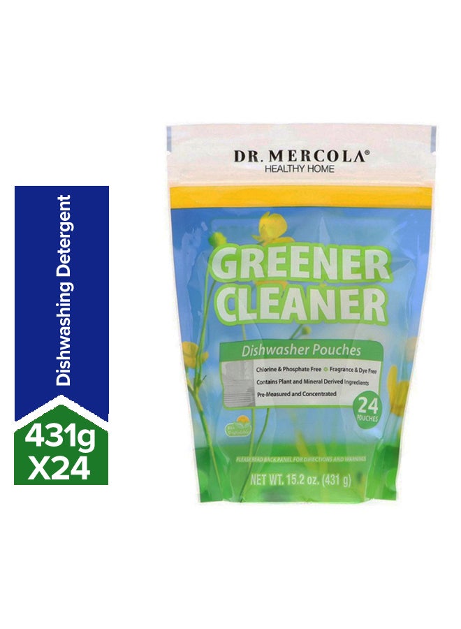 Dr. Mercola 24-Pouche Greener Dishwasher Cleaner Set Multicolour 431grams  - Image 1