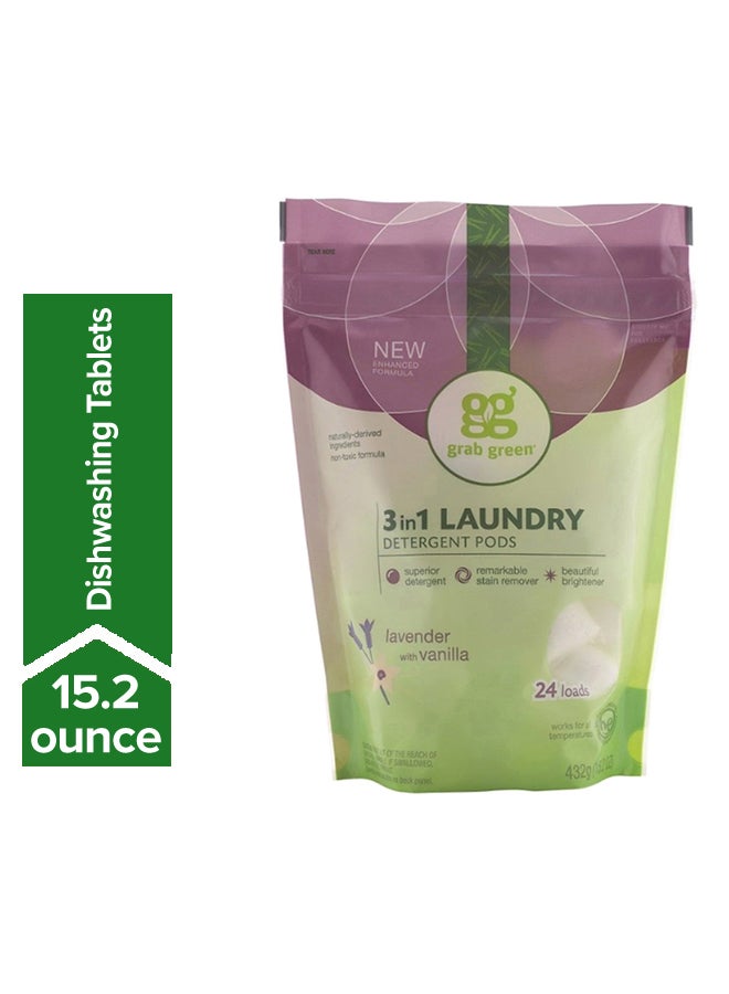 Grab Green 3-In-1 Lavender Detergent Pods