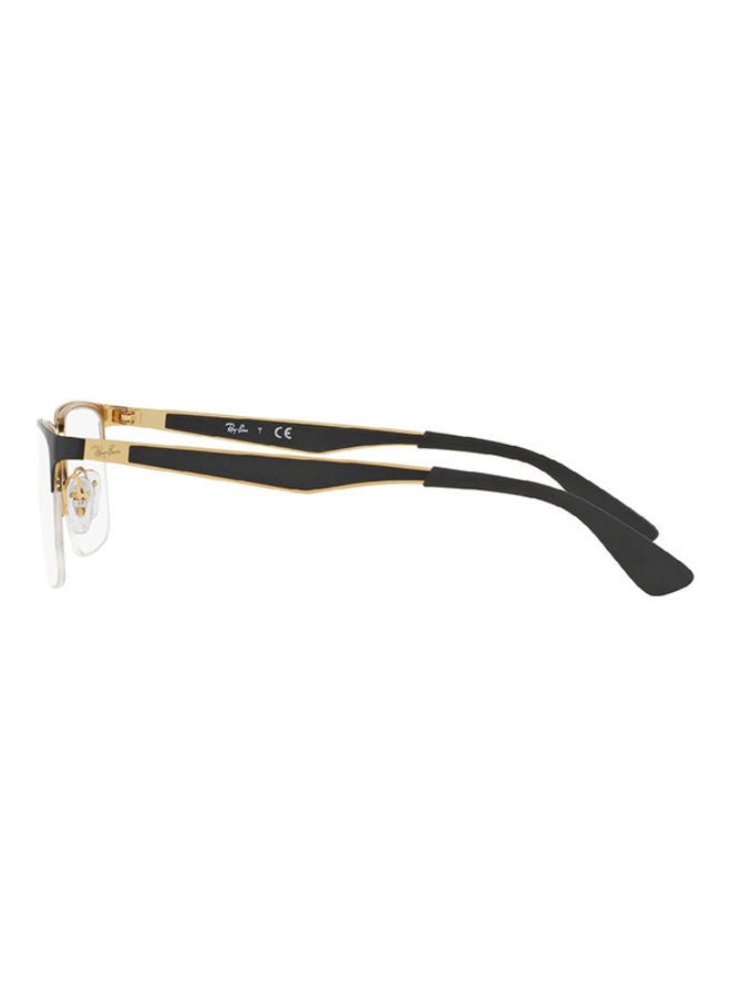 men Rectangular Shape Eyeglass Frame RX6335 2890 54 - Lens Size: 54mm - Black
