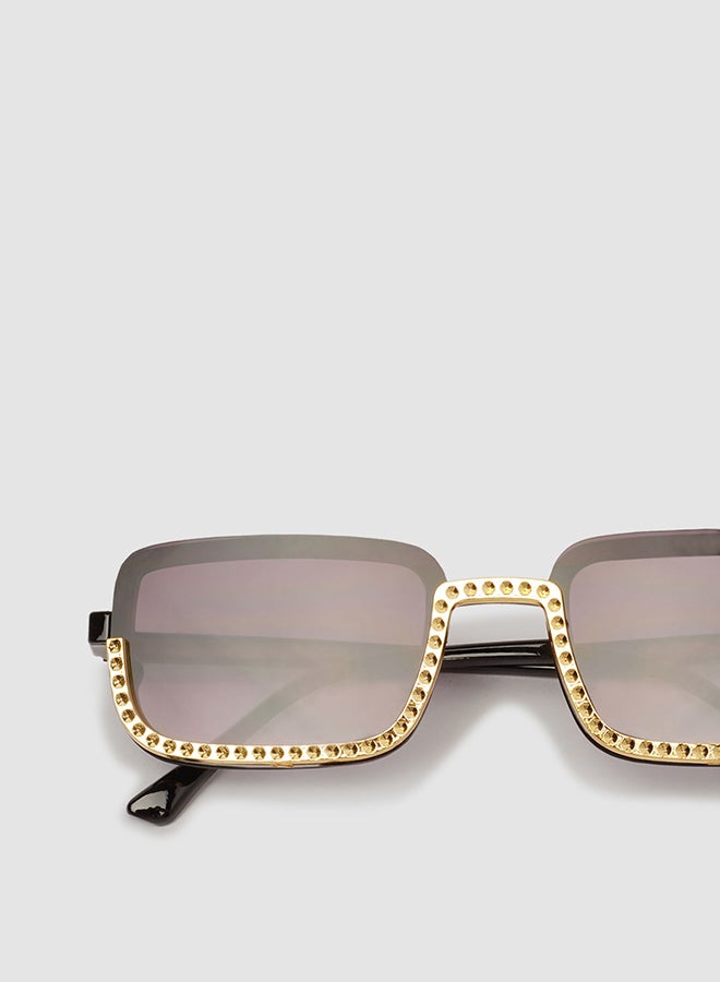 Women's Sunglass With Durable Frame Lens Color Grey Frame Color Multicolour - Image 4