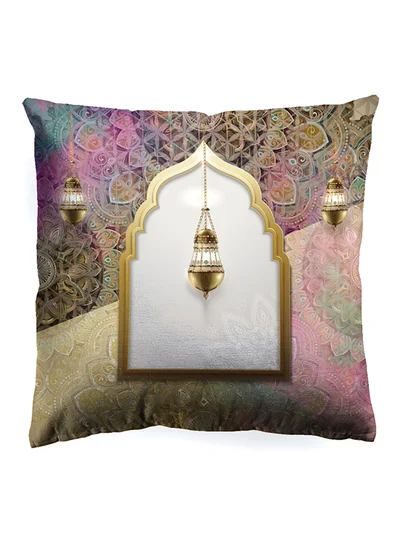 Noon East Decorative Cushion , Size 45X45 Cm Rida - 100% Cotton Cover Microfiber Infill Bedroom Or Living Room Decoration Festive Rida Standard Size