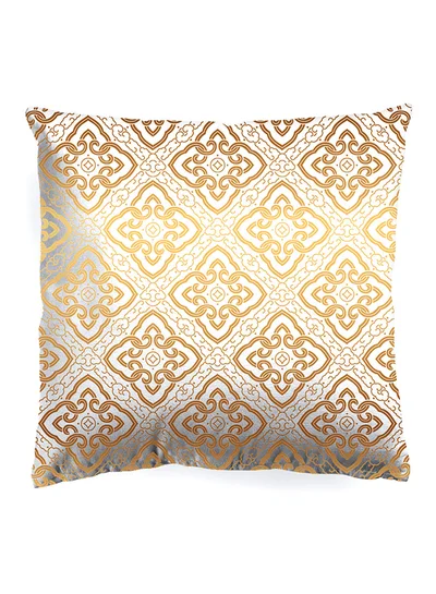 Noon East Decorative Cushion , Size 45X45 Cm Links - 100% Cotton Cover Microfiber Infill Bedroom Or Living Room Decoration Festive Links Standard Size