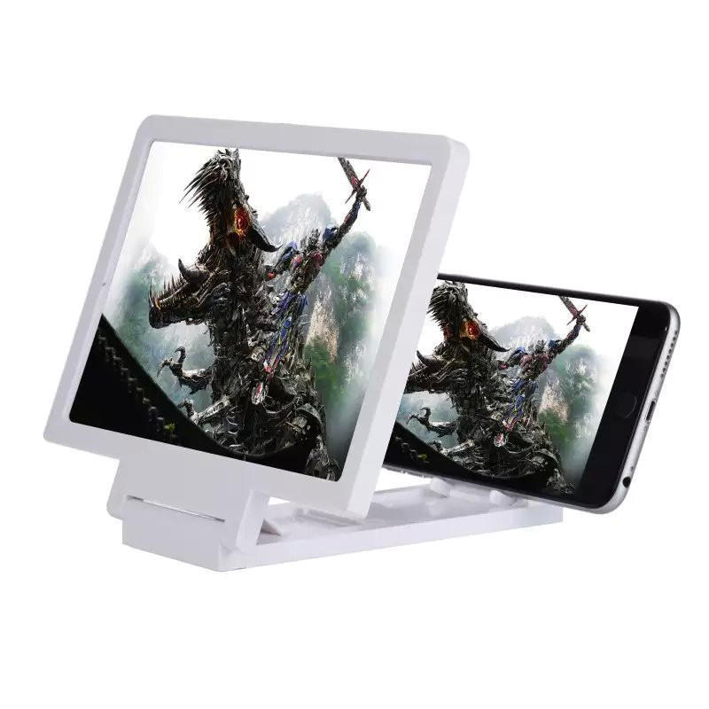 Generic - 3D Screen Magnifier Stand Bracket For Mobile Phones White - Image 1