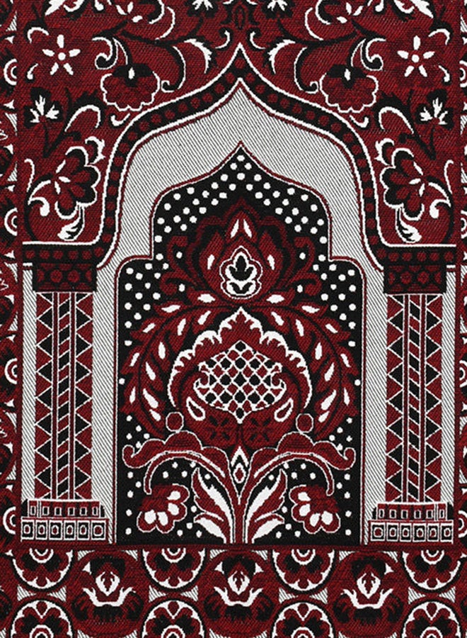 2-Piece Printed Foldable Prayer Mats Brown/Maroon 68 x 122cm