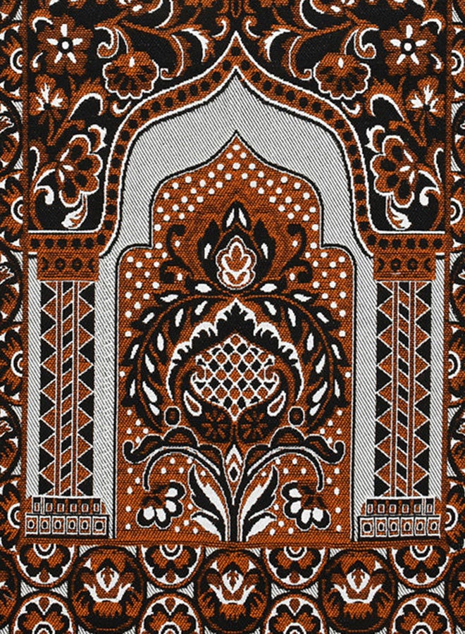 2-Piece Printed Foldable Prayer Mats Brown/Maroon 68 x 122cm