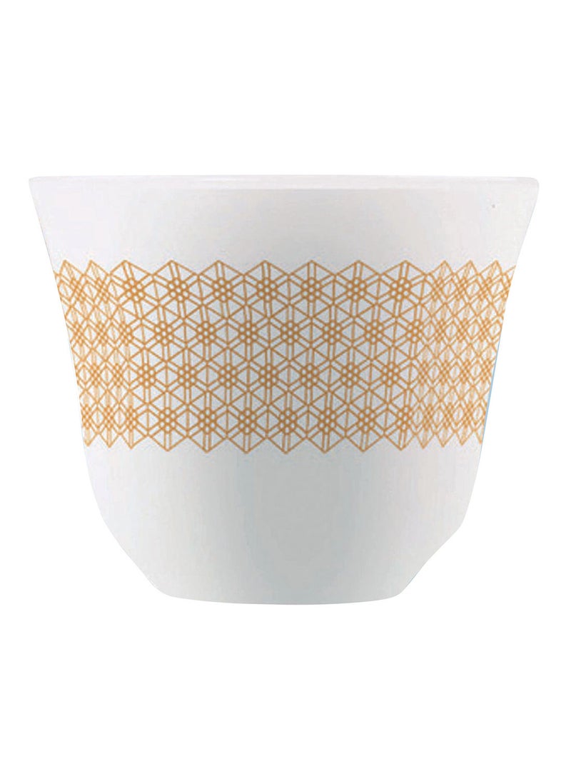 Endura 12 Piece Arabic Cawa Cups - Opalware - Premium Quality - Tea And Coffee Cups Set - Coffee Cups - Tea Cups - Arabic Coffee Cups - 60 ml - Jazlyn Jazlyn 12-Piece  - Image 2