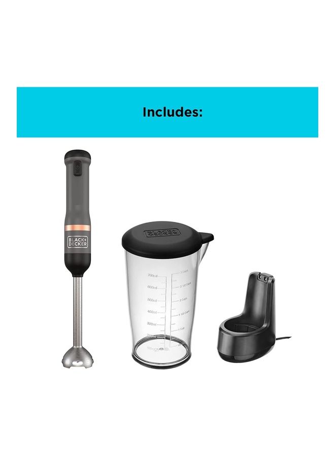 BLACK+DECKER - Kitchen Wand Includes 7.2V Power Unit Blender Measuring Cup Charging Base With Magnetic Charger And Whisk BCKM1012KB-GB Multicolour - Image 1