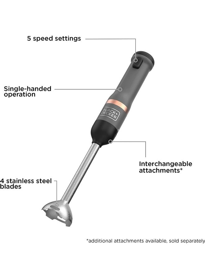 BLACK+DECKER - Kitchen Wand Includes 7.2V Power Unit Blender Measuring Cup Charging Base With Magnetic Charger And Whisk BCKM1012KB-GB Multicolour - Image 1