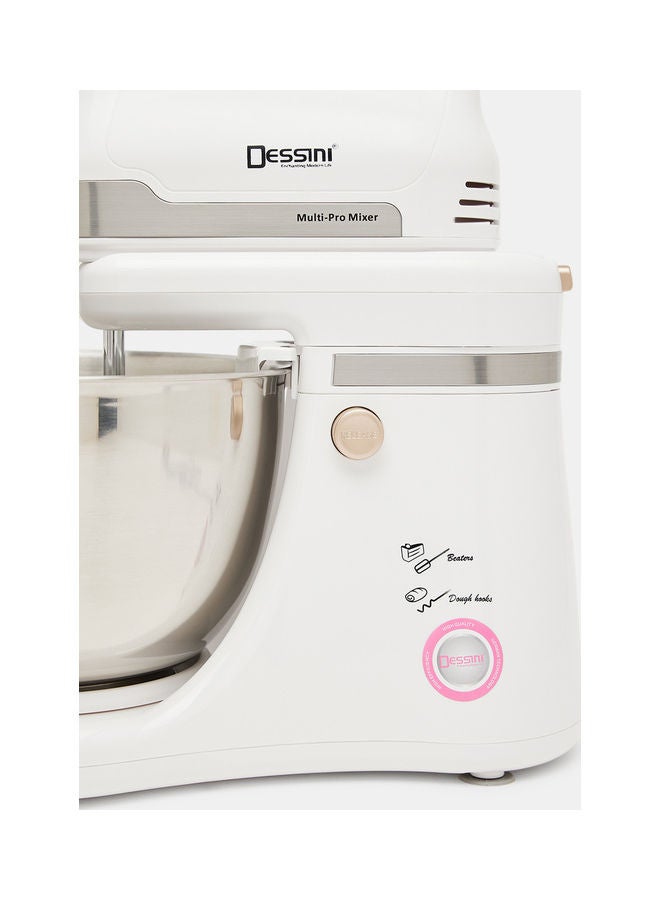 DESSINI - Swing Mixer with Stand and Bowl 5 L 650 W DK909white white/silver - Image 1