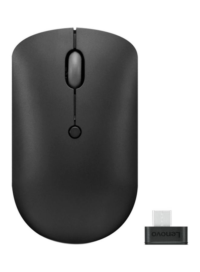 Lenovo 400 USB Type-C Wireless Compact Mouse With Battery Black  - Image 1