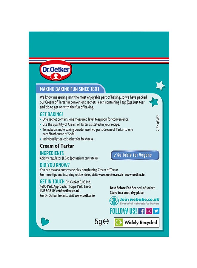 Dr.Oetker Cream Of Tartar Sachets 5g Pack of 6  - Image 2