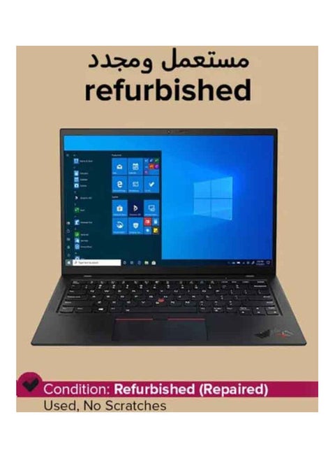 Refurbished - Thinkpad X1 Carbon G3 (2018) Laptop With 14-Inch Display,Intel Core i7 Processor/5th Gen/8GB RAM/256GB SSD/Intel UHD Graphics English Black