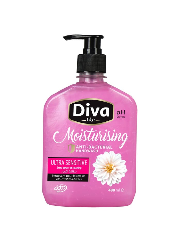 Diva - Liquid Hand Soap Ultra Sensitive 480ml - Image 1