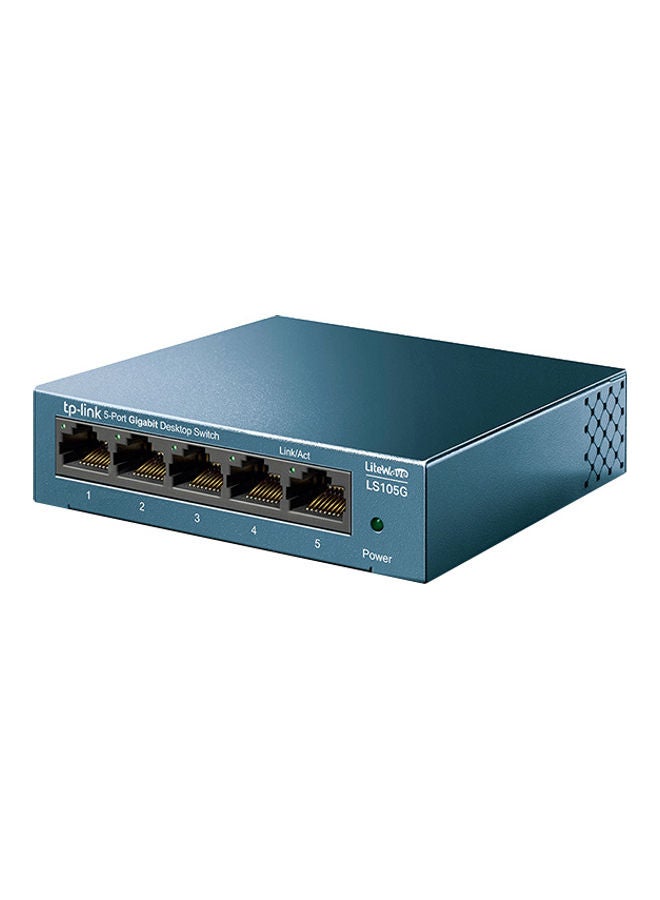 TP-LINK - LiteWave 5-Port Gigabit Desktop Switch Blue - Image 1