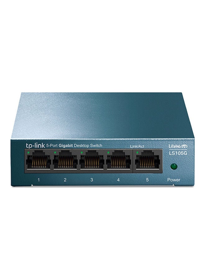 TP-LINK - LiteWave 5-Port Gigabit Desktop Switch Blue - Image 1