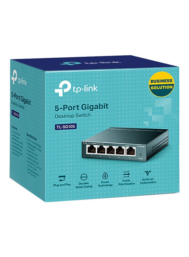 TP-LINK - 5-Port Gigabit Desktop Switch Blue - Image 1