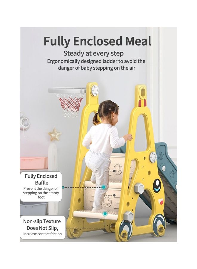 كيدل زحلوقة 2 في 1 للملعب مع حلقة لكرة السلة 90x152x142سم - Image 3