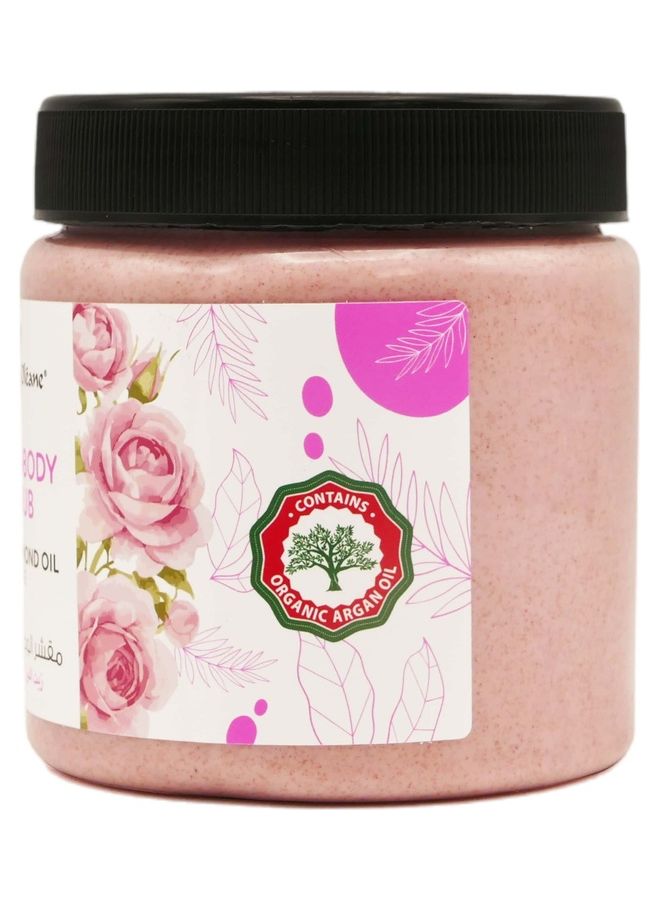 JARDIN D OLEANE Face And Body Scrub With Sweet Almond Oil and Rose - Pink 500grams  - Image 3