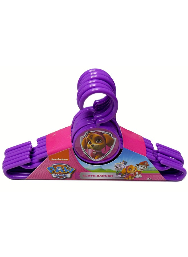 nickelodeon 6-Piece Paw Patrol Cloth Hanger Set Purple 33x4x18.5cm - Image 1