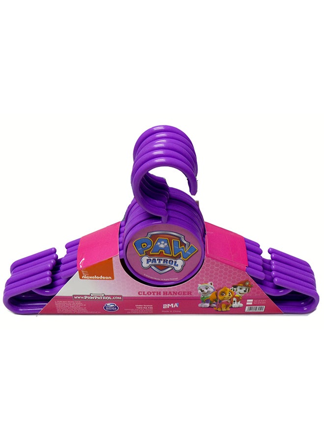 nickelodeon 6-Piece Paw Patrol Cloth Hanger Set Purple 33x4x18.5cm - Image 2