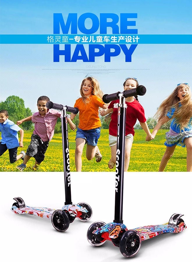 Cool Baby Classic 3-Wheeled Kick Scooter With Foldable And Adjustable Feature For Kids Multicolour ‎‎‎55x10x18cm - Image 5