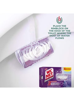 Wc Net Toilet Blocks Intense Lavender Fresh 4 Pieces Pack of 2  - Image 4