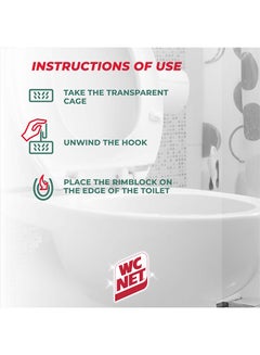 Wc Net Toilet Blocks Intense Lavender Fresh 4 Pieces Pack of 2  - Image 5