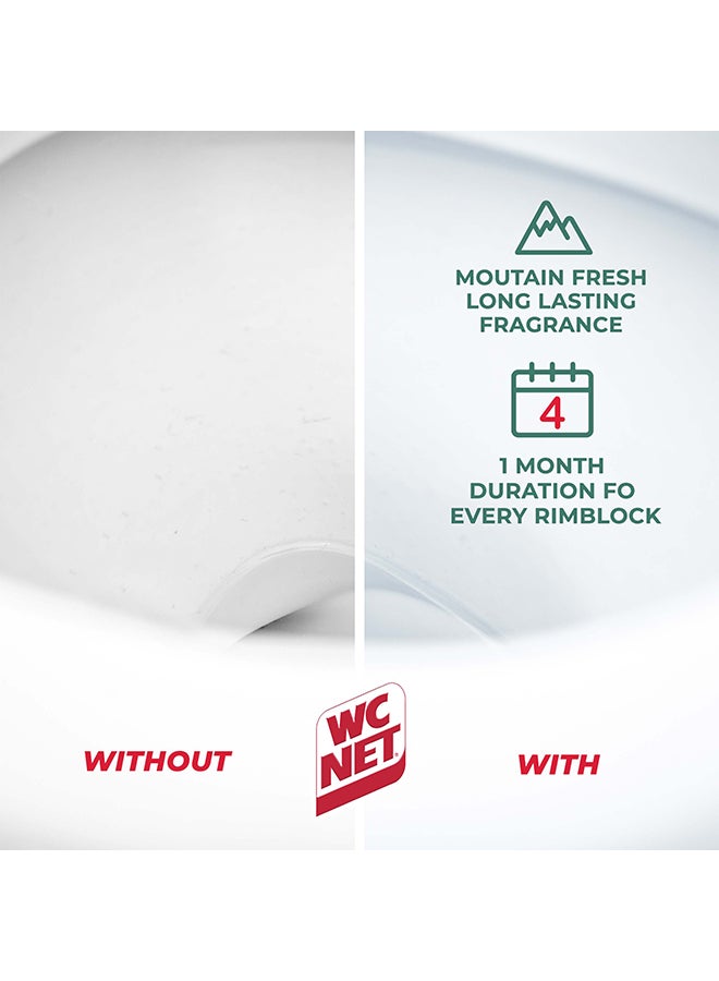 Wc Net - Toilet Blocks Intense Mountain Fresh 4 Pieces Pack of 2 - Image 1
