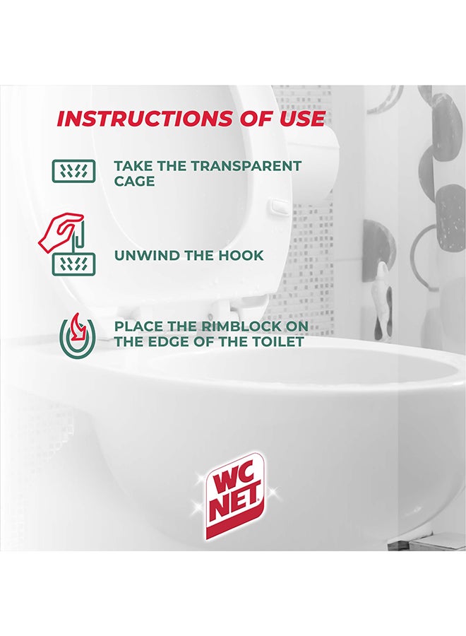 Wc Net - Toilet Blocks Intense Mountain Fresh 4 Pieces Pack of 2 - Image 1