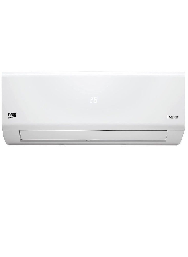 Beko - Split Air Conditioner 1.5 HP Cool Smart Inverter Super Speed Cooling 1200 W BICT1221 White - Image 1