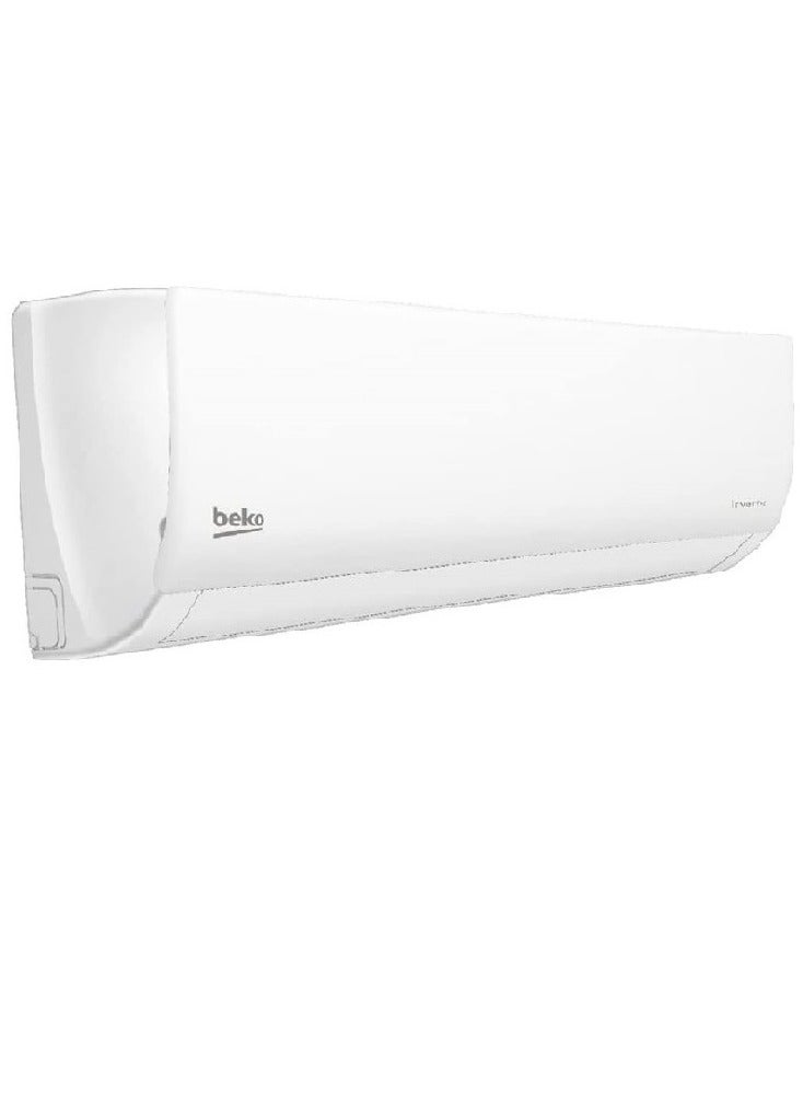 Beko - Split Air Conditioner 1.5 HP Cool Smart Inverter Super Speed Cooling 1200 W BICT1221 White - Image 1