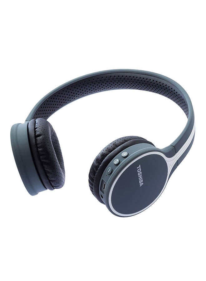 Toshiba - Bluetooth Wireless Headphone Black - Image 1