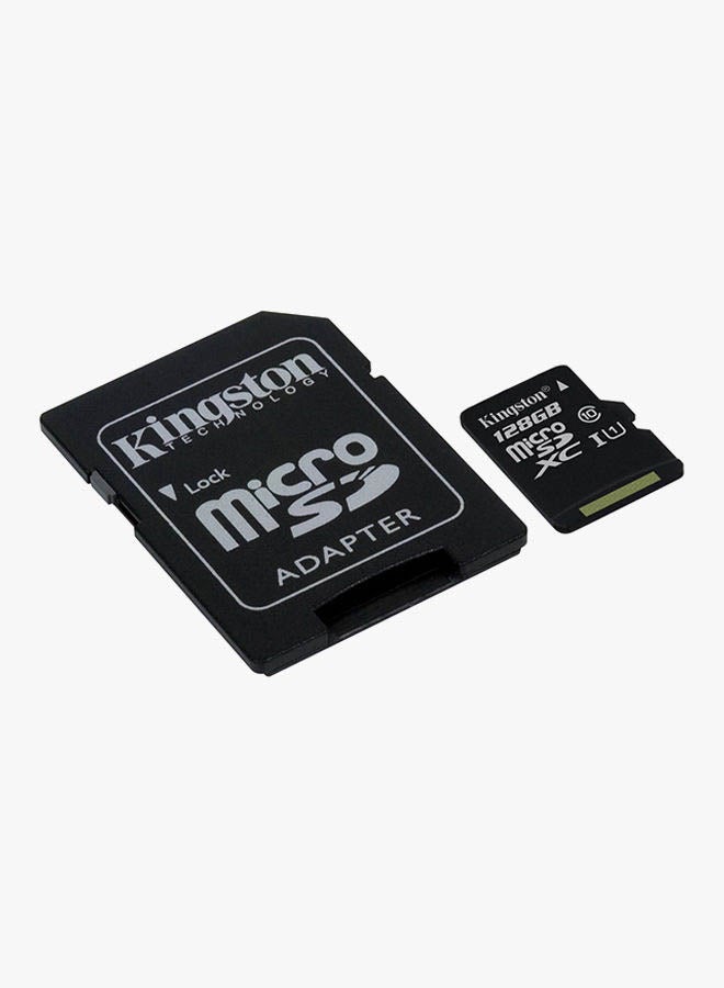 Kingston - MicroSDHC  Class 10 Canvas Flash Memory Card With Adapter 128 GB - Image 1