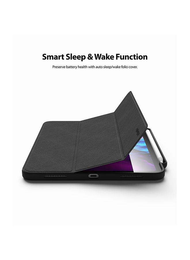 Ringke Multi-Angle Tablet Stand With Pencil Storage And Wake Sleep Function For Apple iPad Pro 2020 12.9-Inch Black Black - Image 5