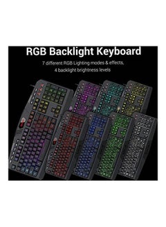 REDRAGON S101-BA 4 in 1 Gaming Combo RGB Gaming Keyboard and Mouse, Gaming Mouse Pad, Gaming Headset  - Image 2