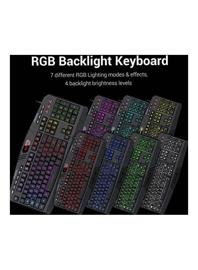 REDRAGON - S101-BA 4 in 1 Gaming Combo RGB Gaming Keyboard and Mouse, Gaming Mouse Pad, Gaming Headset - Image 1