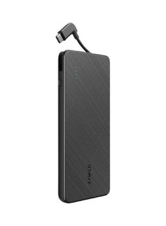 PowerCore Plus Charging Power Bank With Built-In USB-C Cable Black Fabric