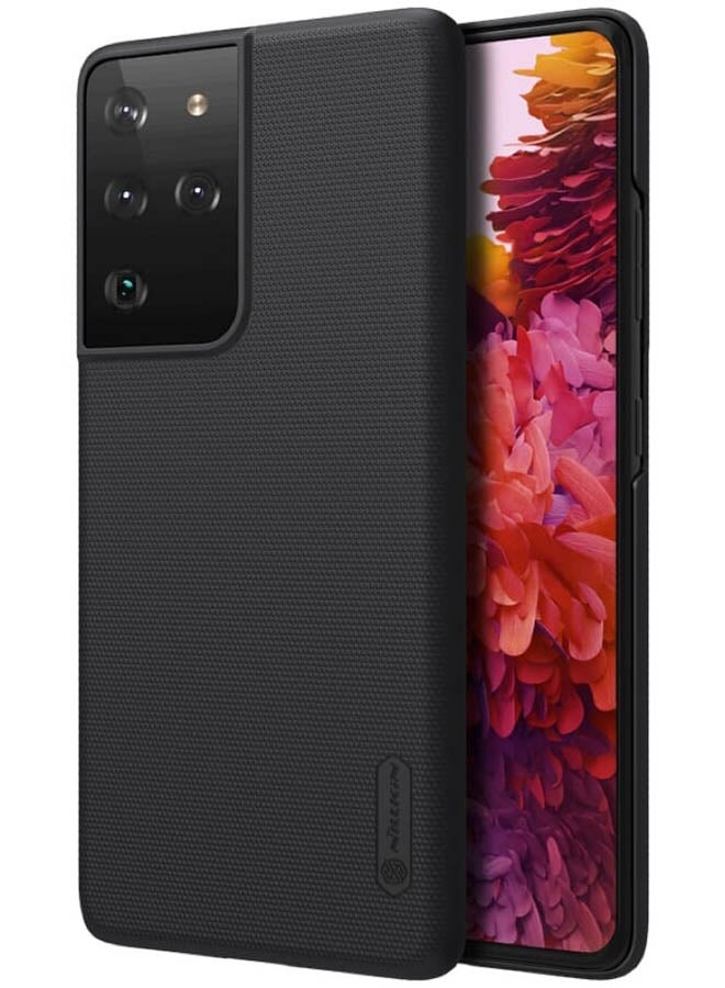 Nillkin Super Frosted Shield Matte Case For Samsung Galaxy S21 Ultra Black  - Image 4