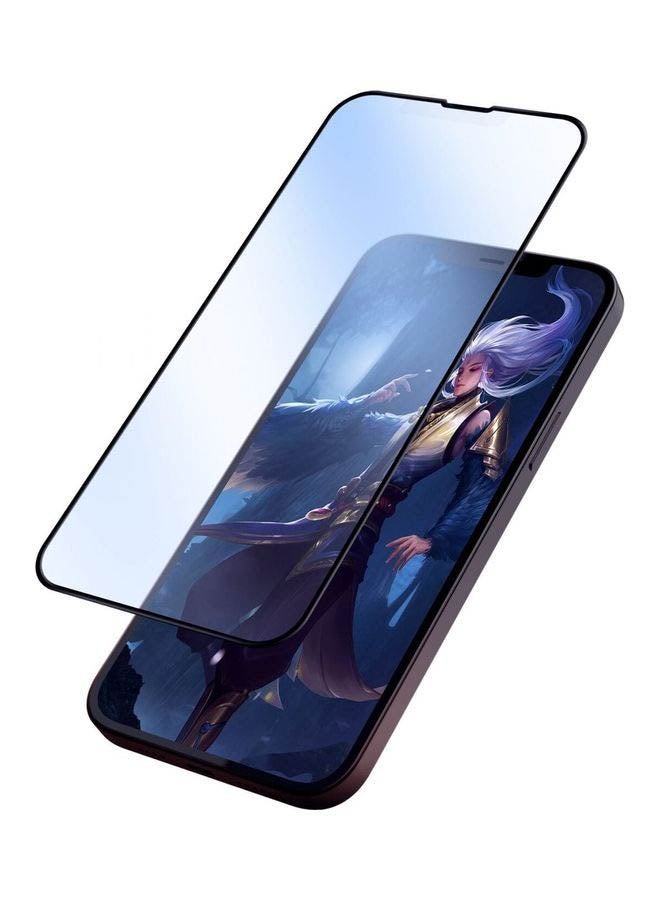 Nillkin - 2.5D FogMirror Full Coverage Matte Tempered Glass Screen Protector For Apple iPhone 13 / 13 Pro Clear Black - Image 1
