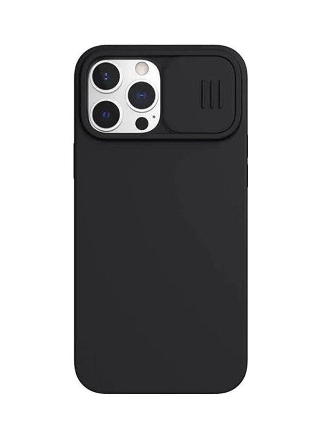 Nillkin - Camshield Silky Magnetic Silicone Case For Apple Iphone 13 Pro Max Elegant Black - Image 1