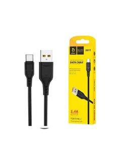 High Quality Fast Charging  D01V Type C Cable 2.4 A Black - v1659363254/N52081147A_1