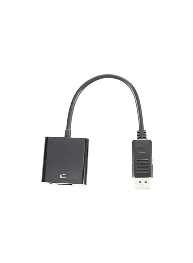 Displayport DP To VGA Adapter Cable Black/Silver
