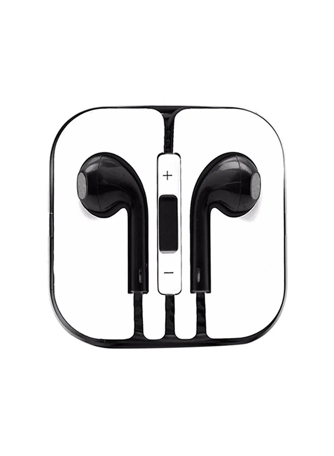 Generic - In-Ear Earphones With Mic For Apple iPhone 6/6S/5/5S/iPod Black - Image 1