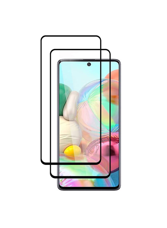 MARGOUN 2-Piece Super Shieldz Screen Protector For Samsung Galaxy A71 Black/Clear - Image 1