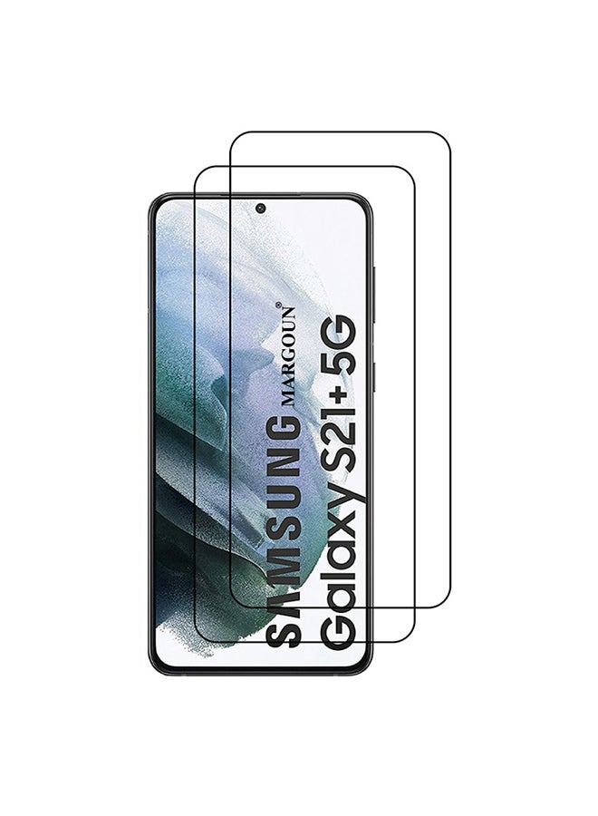 MARGOUN 2-Piece Super Shieldz Screen Protector For Samsung Galaxy S21+ Black/Clear - Image 1