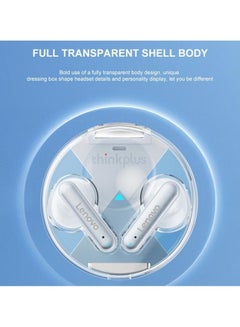 Lenovo Thinkplus LP10 Wireless Bluetooth 5.2 Earbuds TWS Noise Canceling Touch Control Low Latency Gaming Headphone With Mic Support Call Video IOS Android Universal White  - Image 2