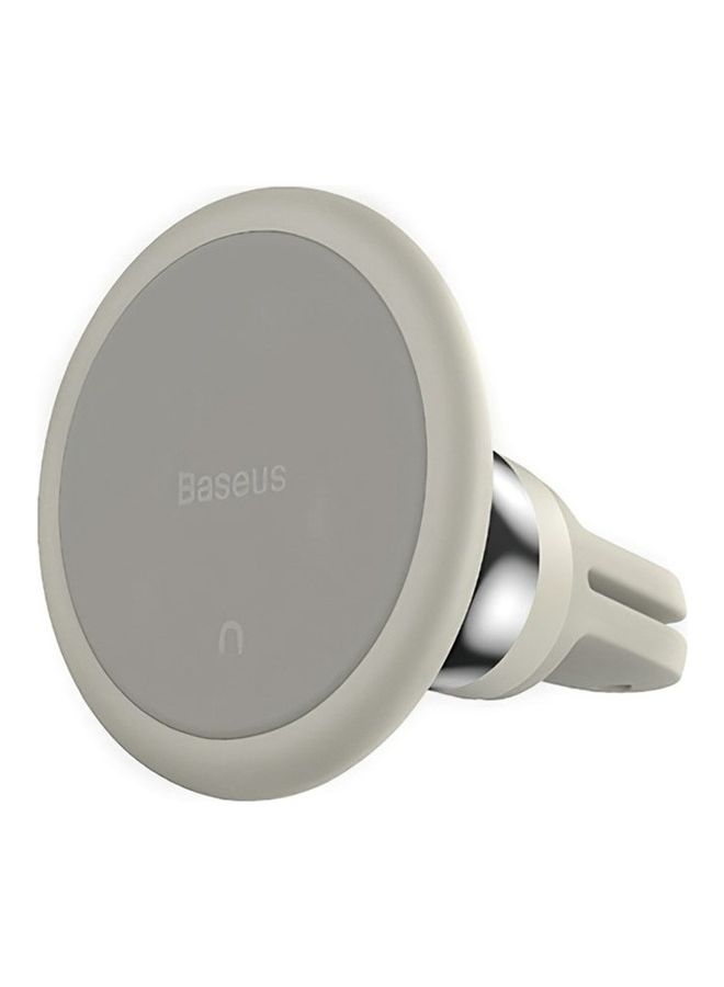 Baseus Universal 360 Degree Strong Magnetic Air Vent Car Mount Holder with Cable Clip Organizer for Samsung, iPhone, Huawei, Xiaomi and Other Smartphones Beige  - Image 1